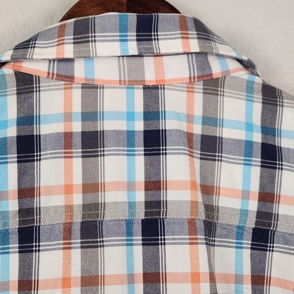 R.M. Williams Button-Down Shirt Men’s SZ XL Multicolor Plaid Short Sleeve Cotton - Picture 9 of 16